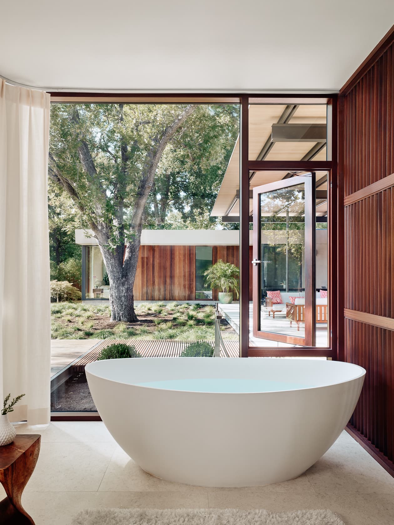 Canopy House - Primary Bath Freestanding Bathtub; A Parallel Architecture