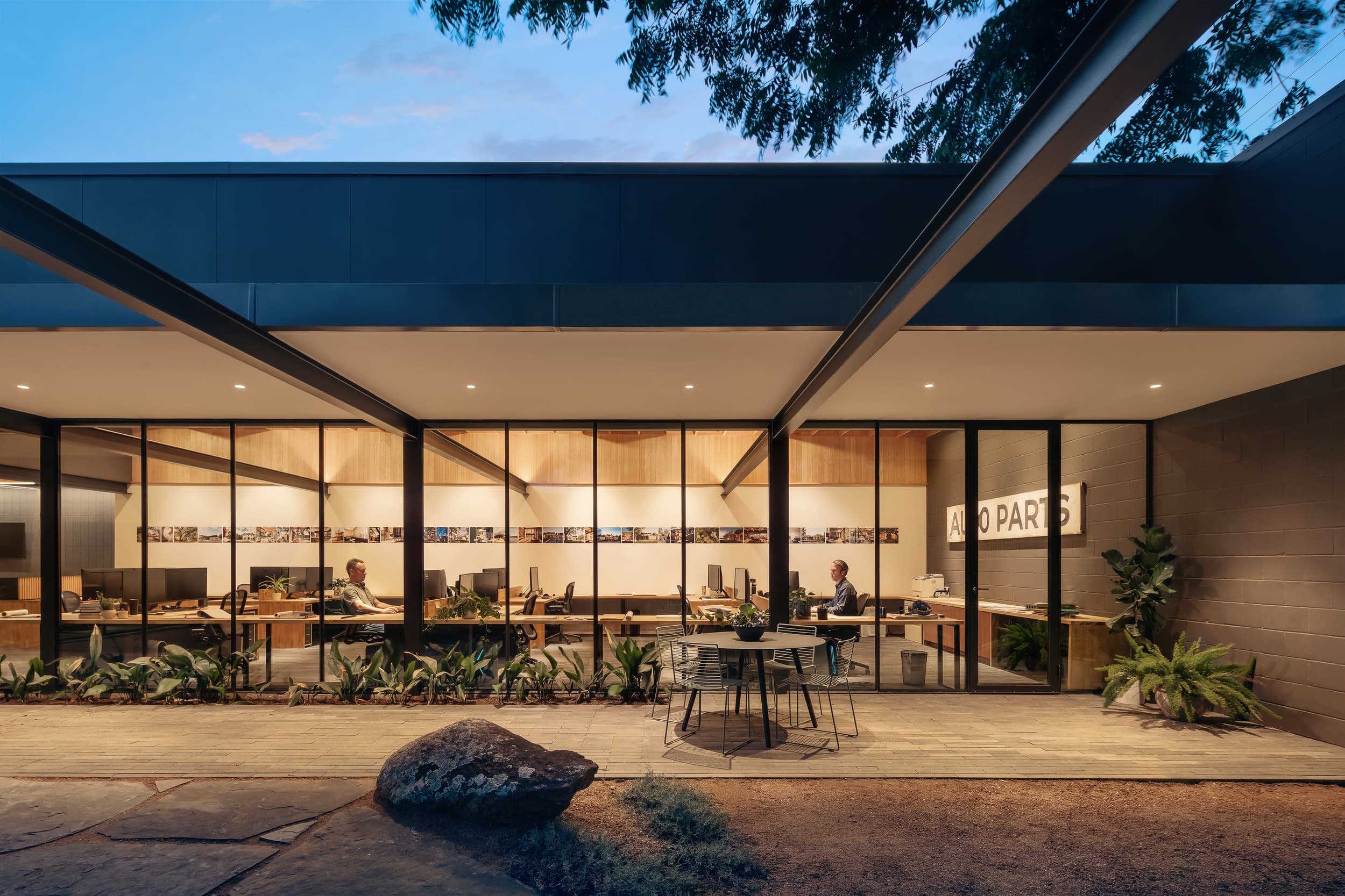 ECC Creative - Courtyard evening; A Parallel Architecture