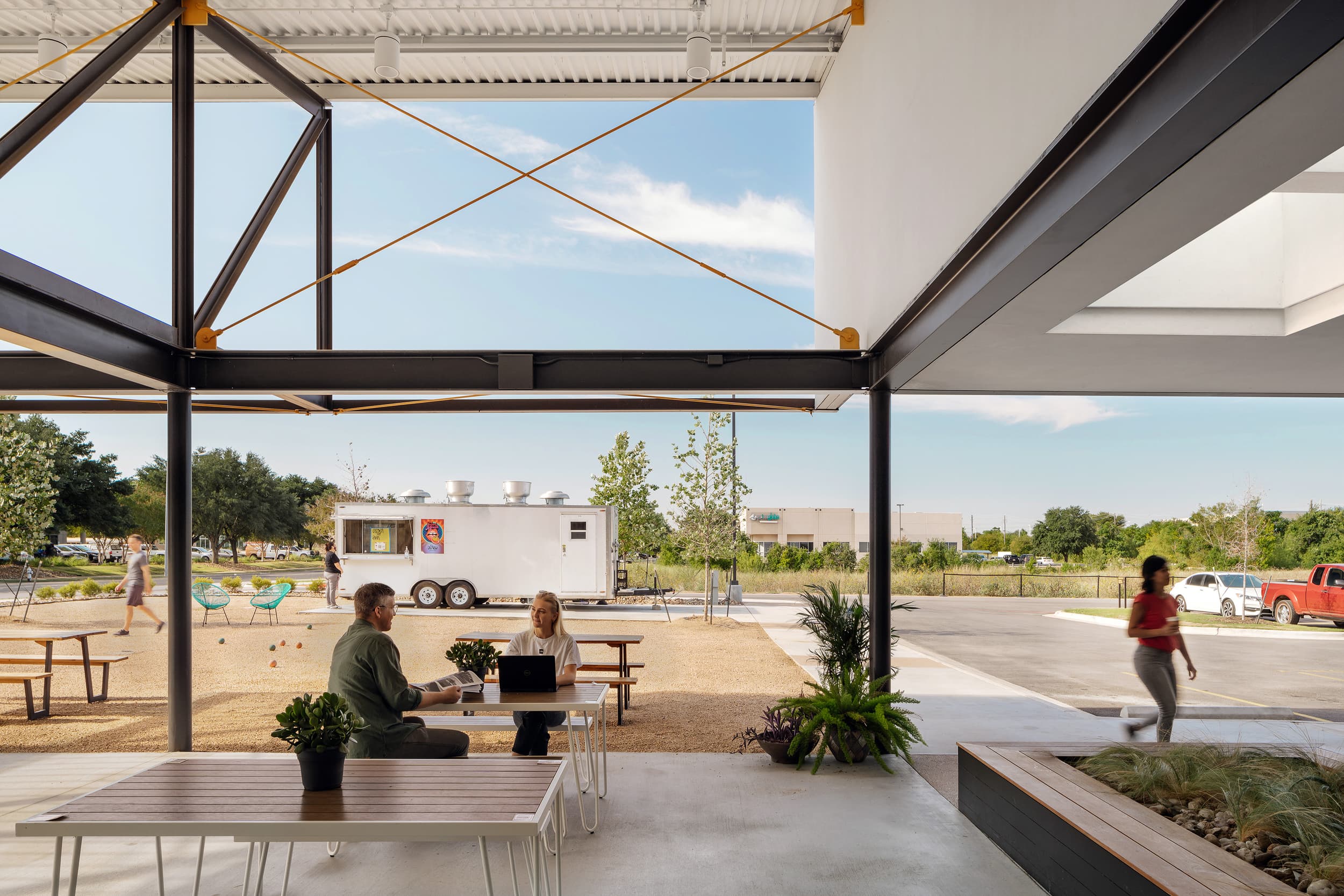 Ghostline Kitchens - Covered Dining Area; A Parallel Architecture