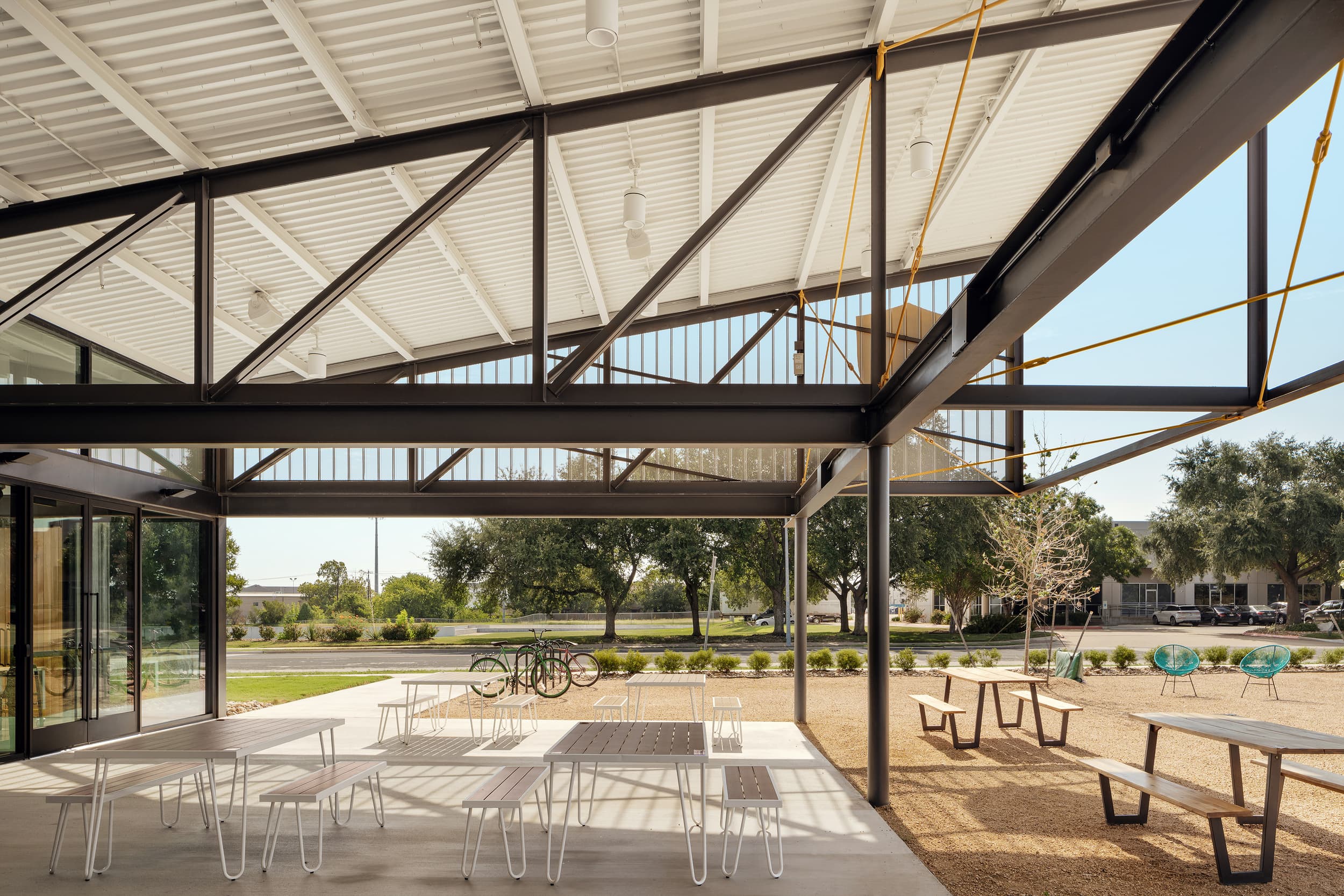Ghostline Kitchens - Outdoor Dining Area; A Parallel Architecture