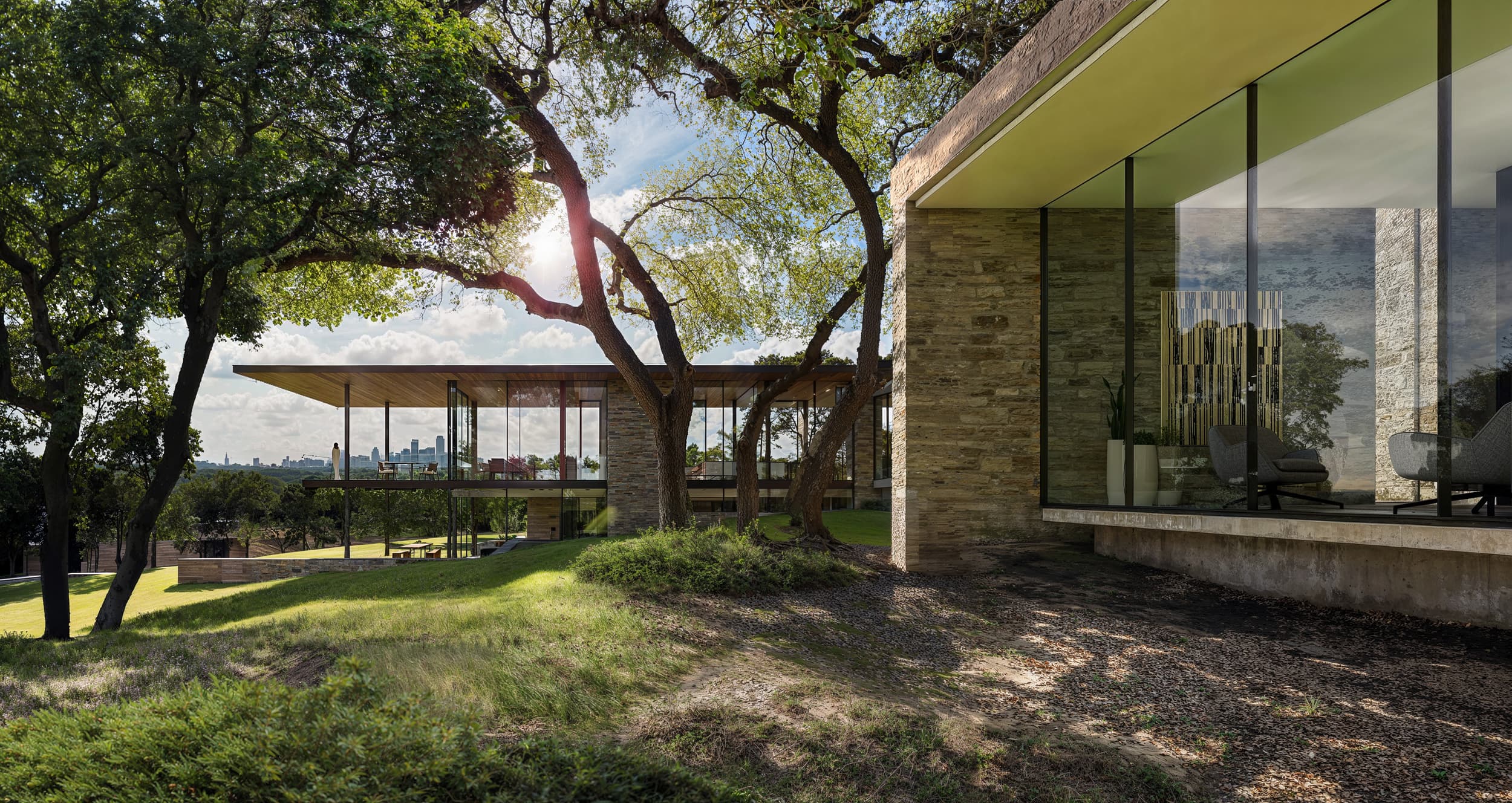 Harbor View - Side Yard Render; A Parallel Architecture