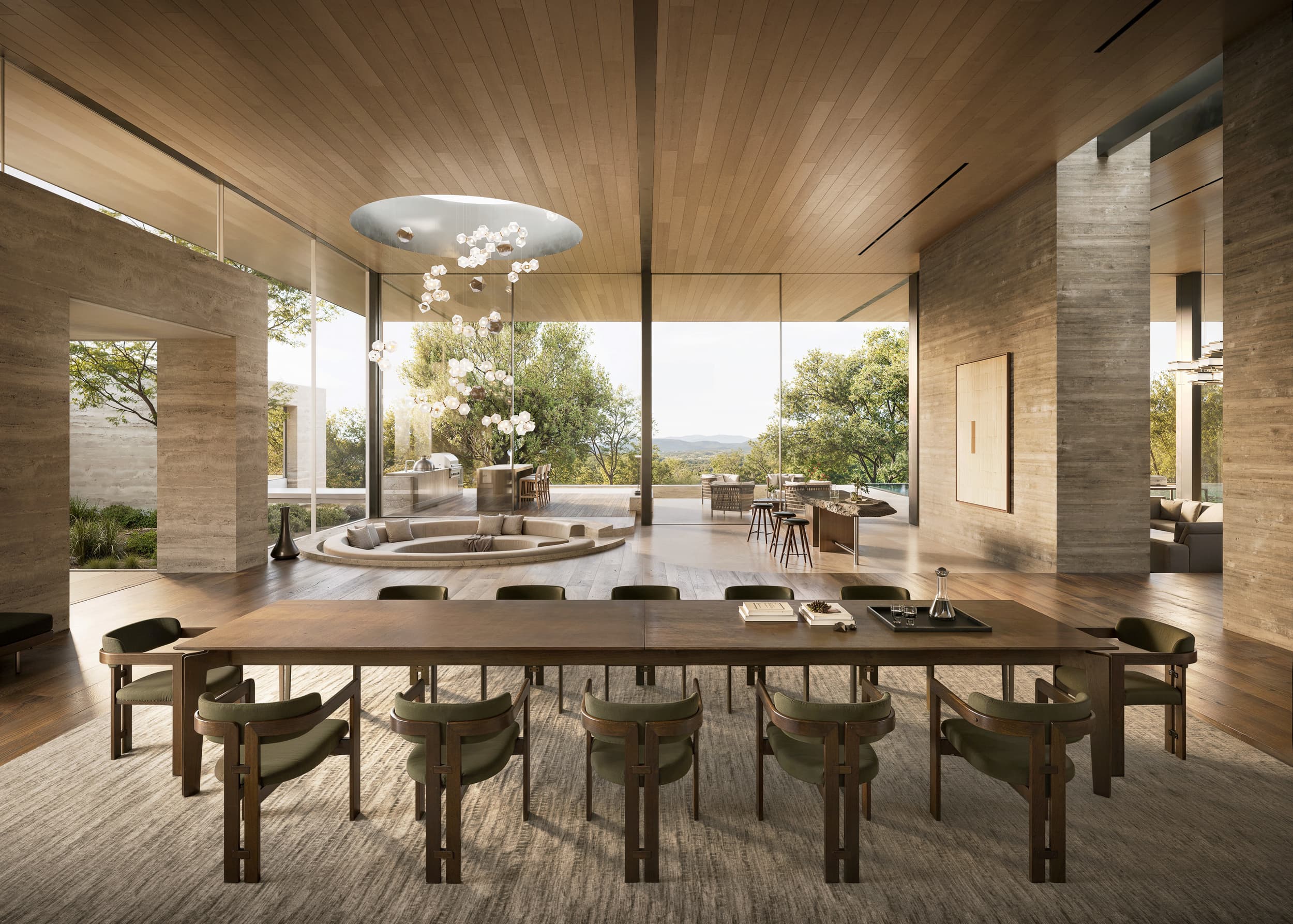 Industria Ranch - Dining Area; A Parallel Architecture