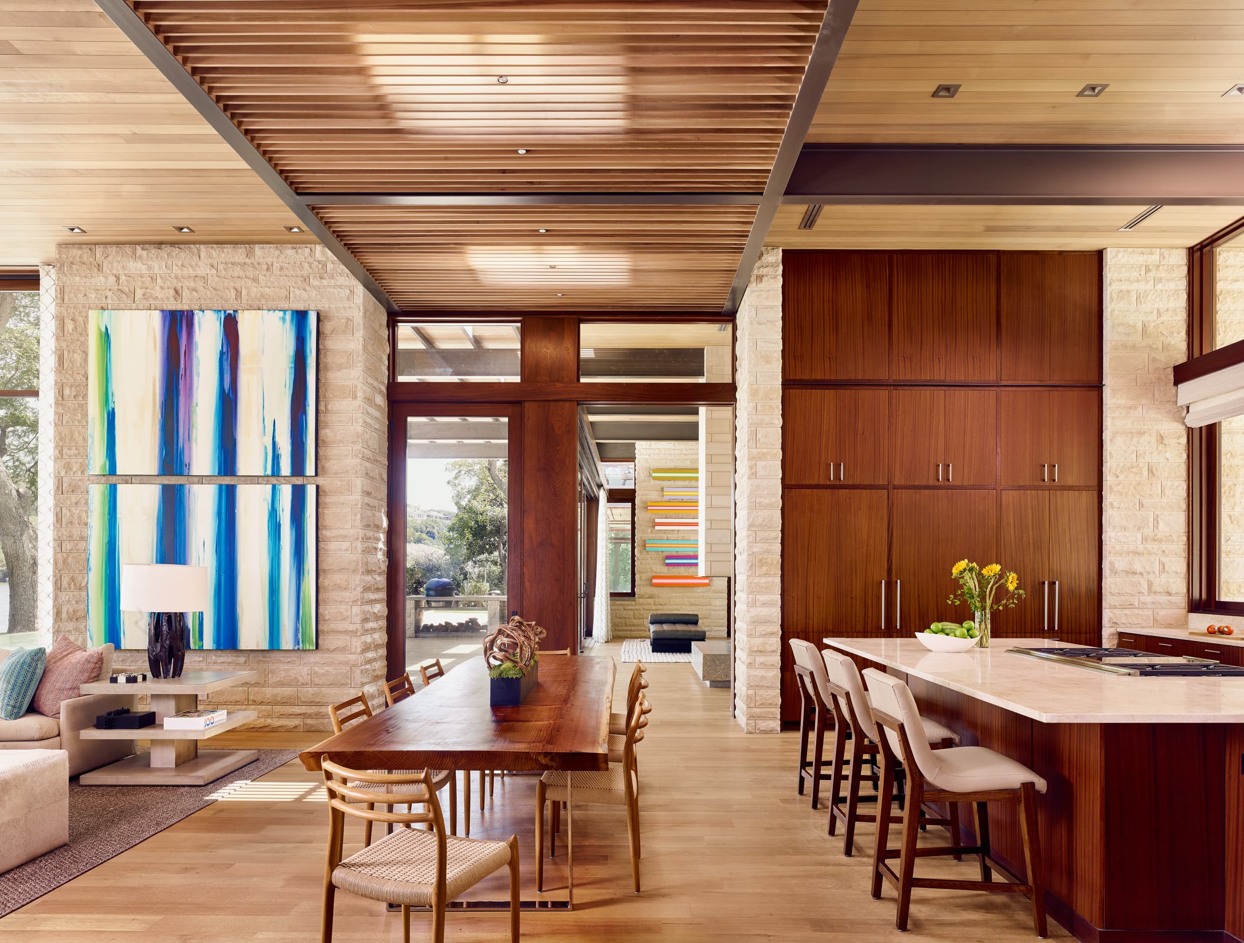 Lake Austin Residence - Dining; A Parallel Architecture