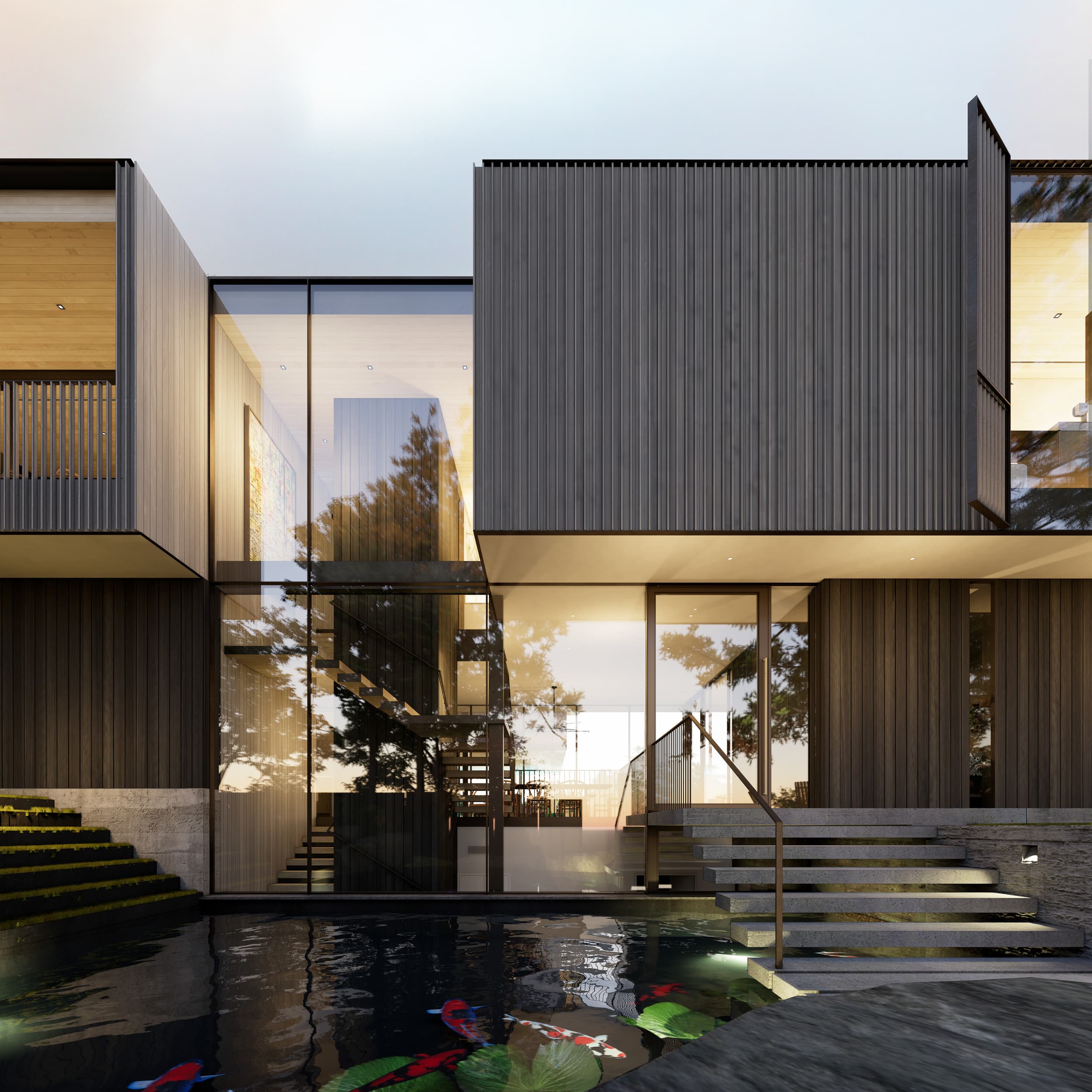 Nob Hill Residence - Pond; A Parallel Architecture