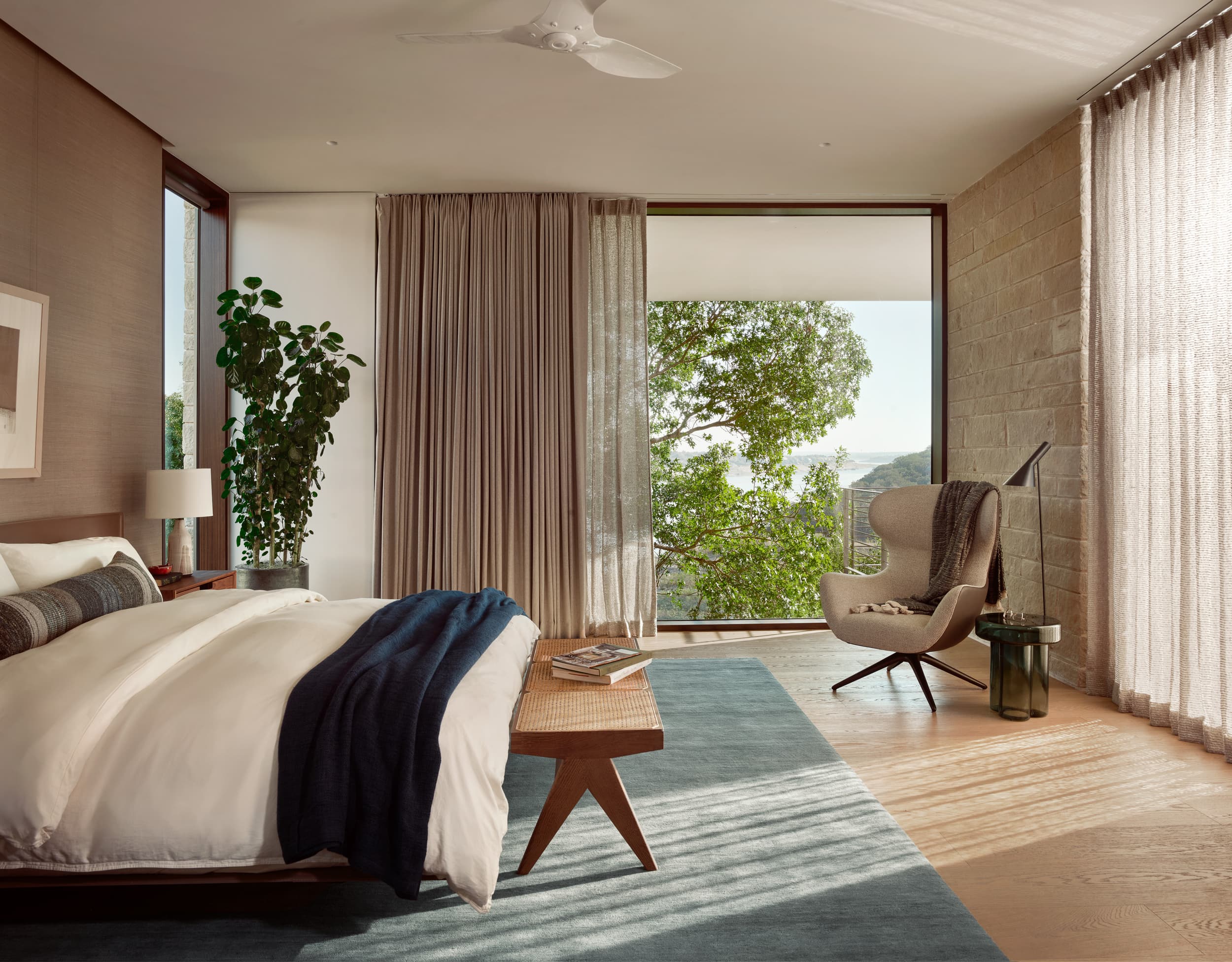 Overlook House - Primary Bed; A Parallel Architecture