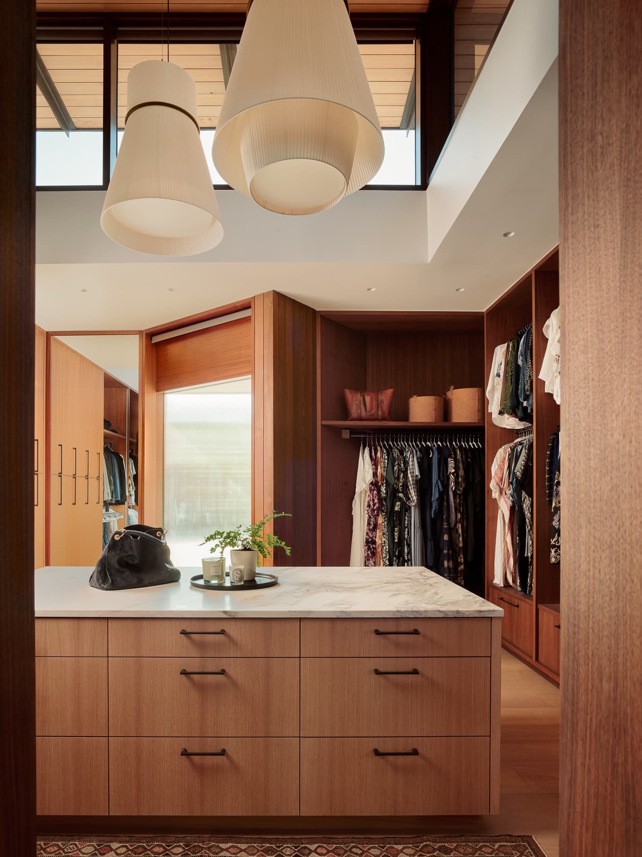 Overlook House - Primary Closet; A Parallel Architecture