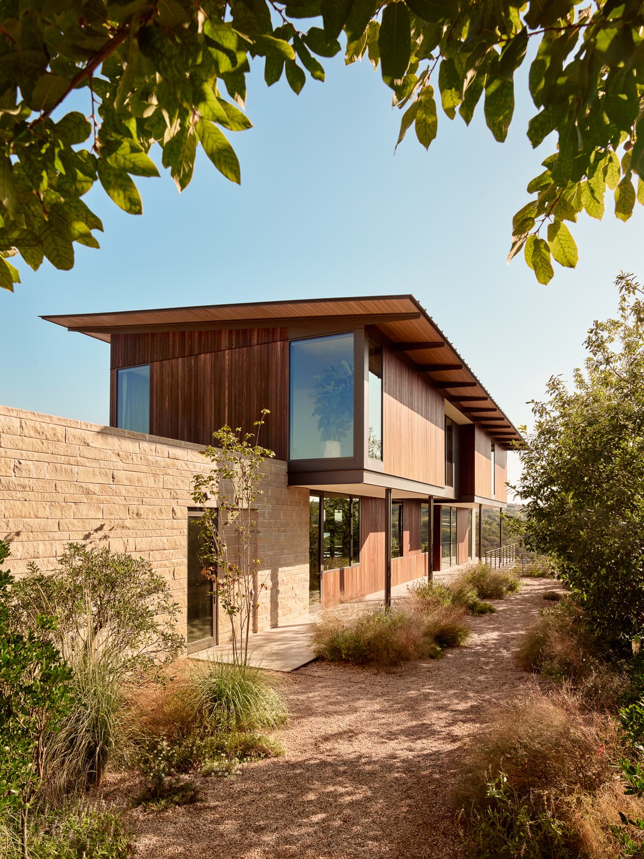 Overlook House - Side Yard; A Parallel Architecture