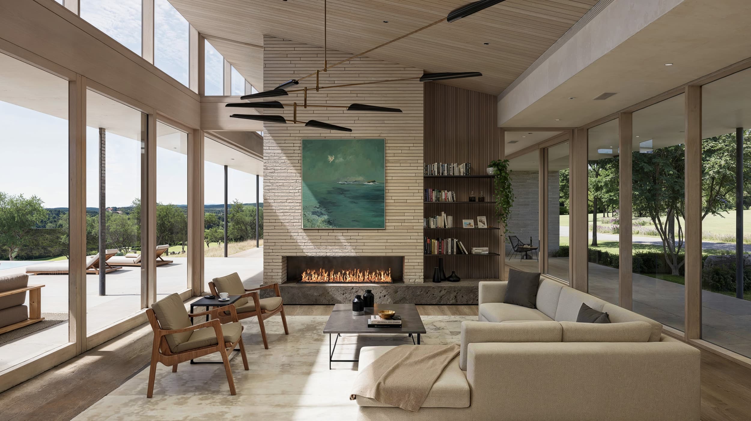 Pedernales Falls Ranch - Livingroom; A Parallel Architecture