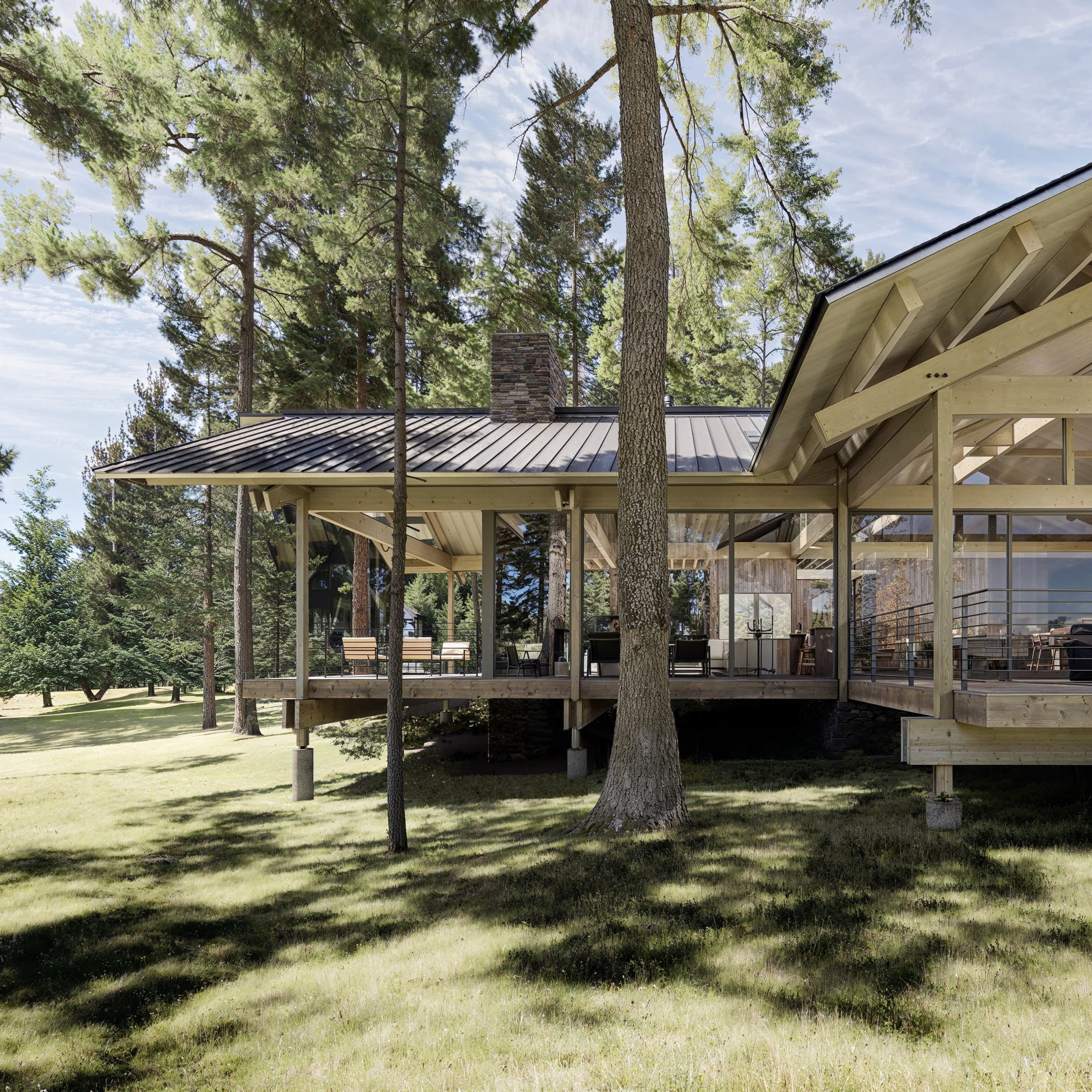 Puget Sound Retreat - Side Yard; A Parallel Architecture