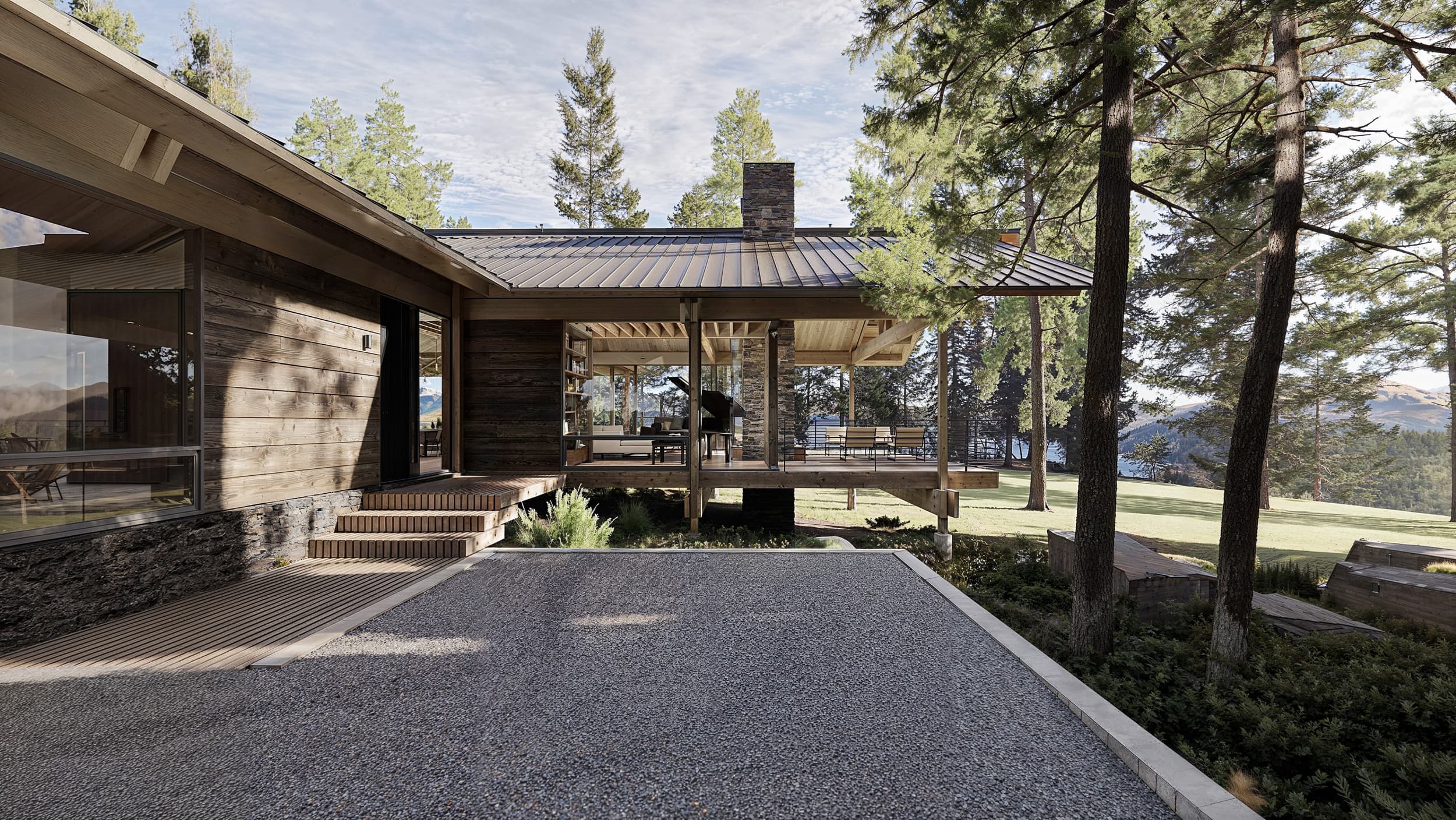 Puget Sound Retreat - Entrance; A Parallel Architecture