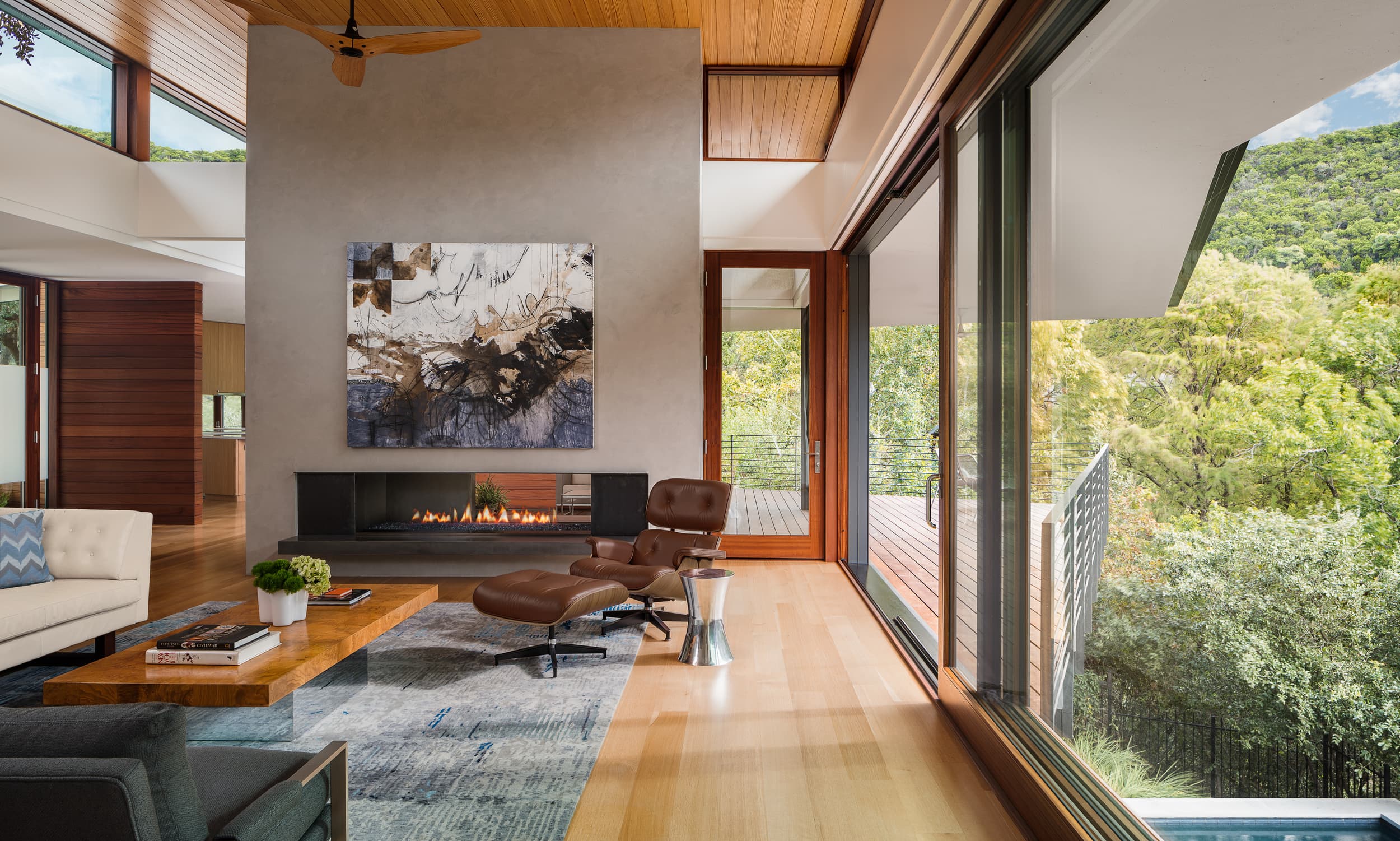 Radial House - Living Room; A Parallel Architecture