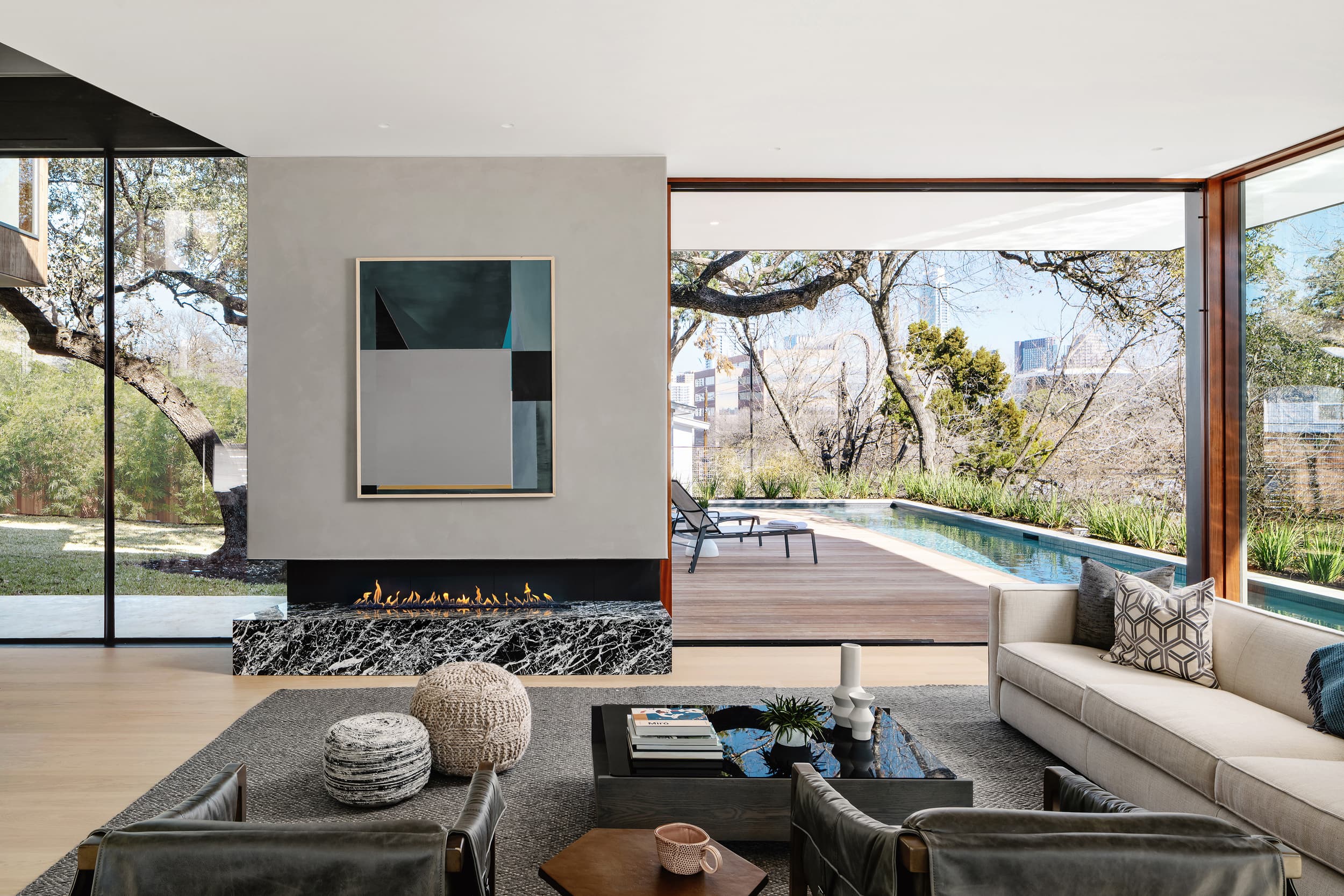 Retama House - Livingroom; A Parallel Architecture