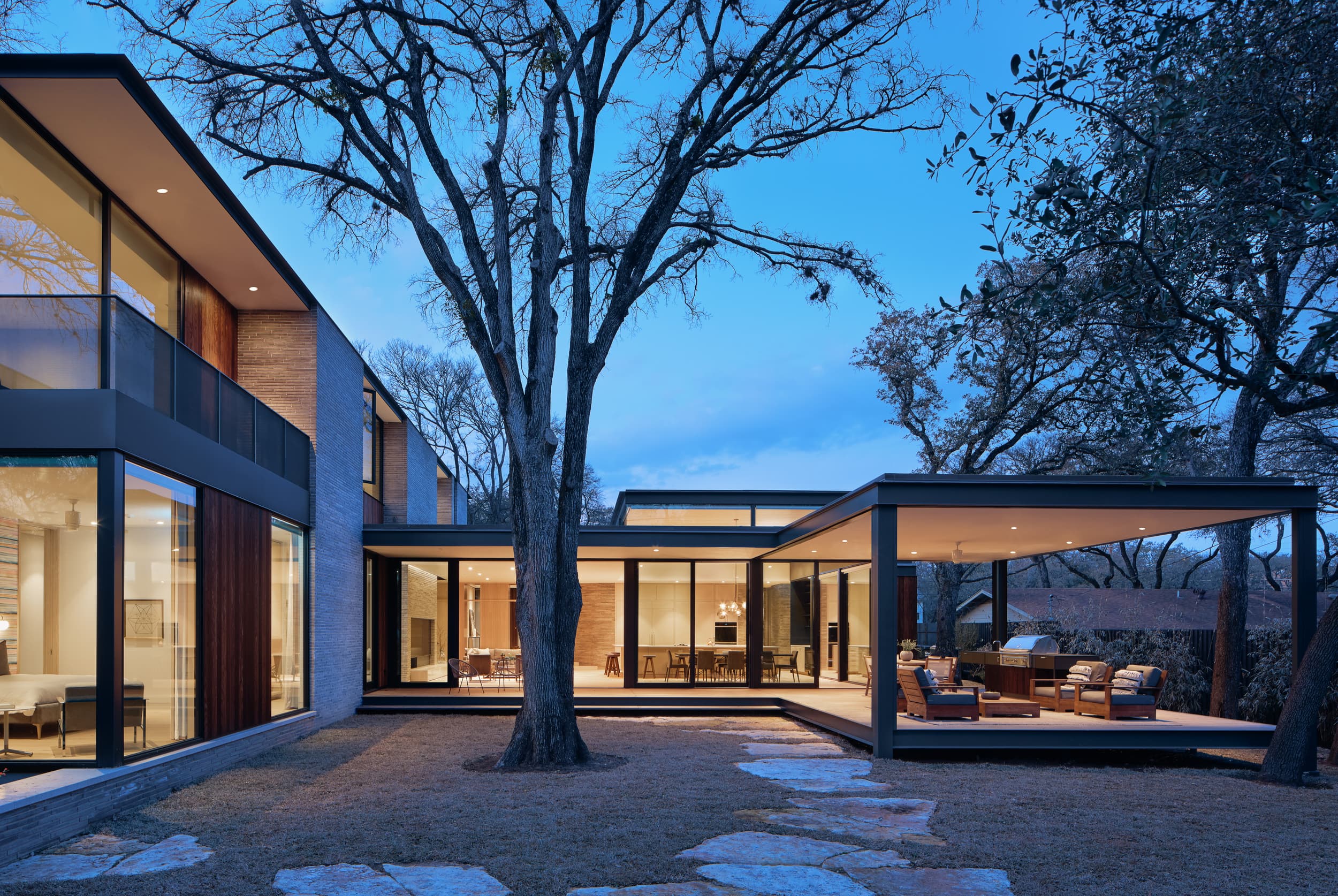 Rollingwood Residence - Back Patio; A Parallel Architecture