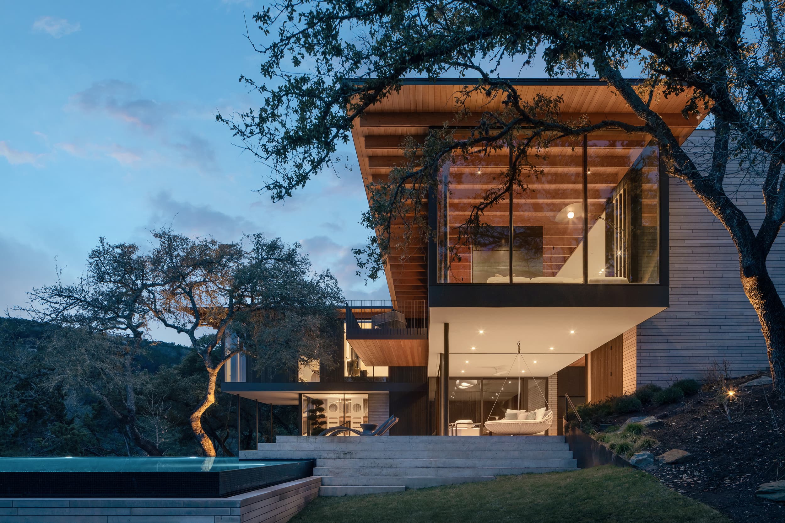 Terrace Mountain Residence - Backyard; A Parallel Architecture