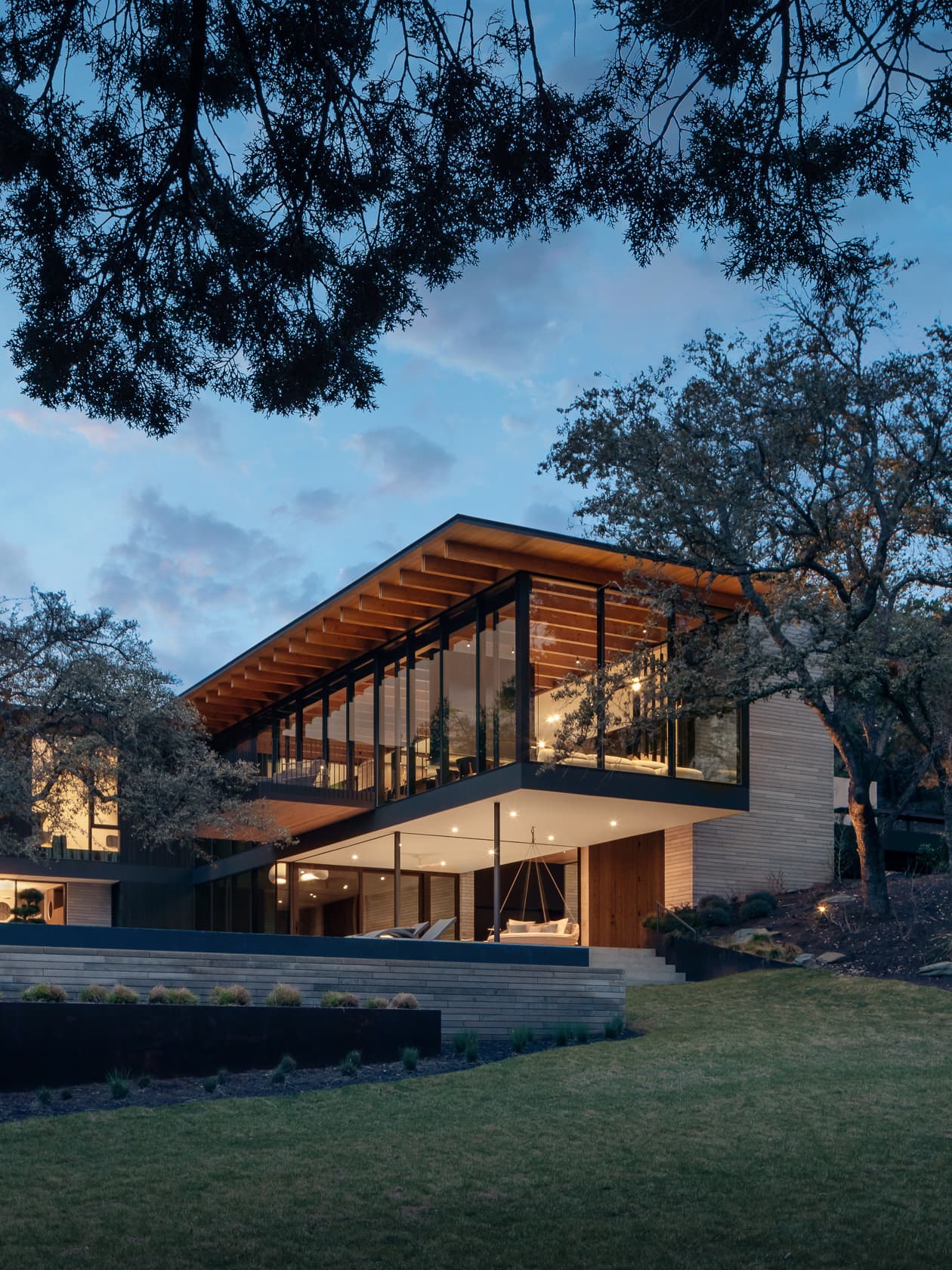 Terrace Mountain Residence - Backyard; A Parallel Architecture