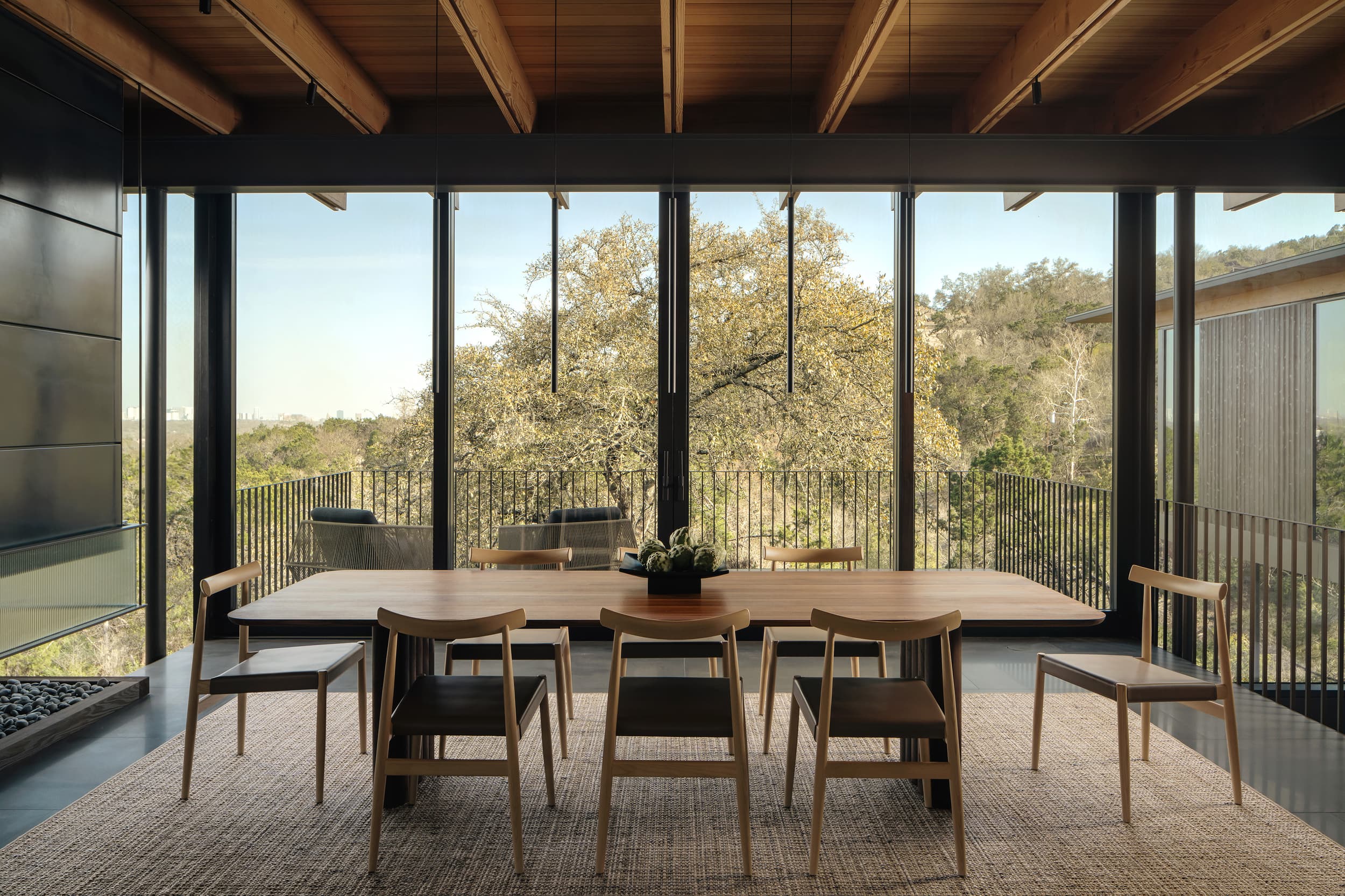 Terrace Mountain Residence - Dining Room; A Parallel Architecture