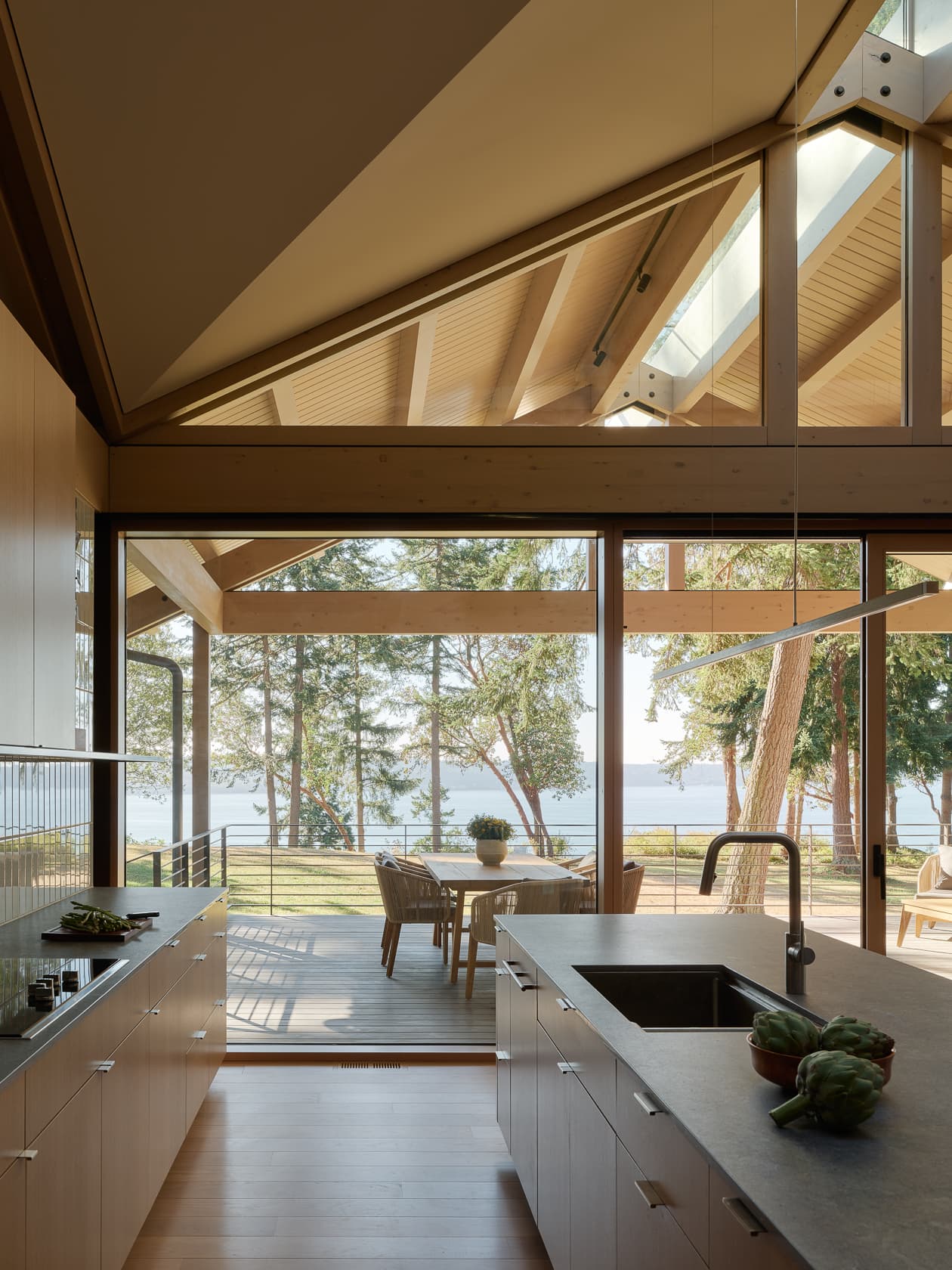Puget Sound Retreat - Kitchen; A Parallel Architecture