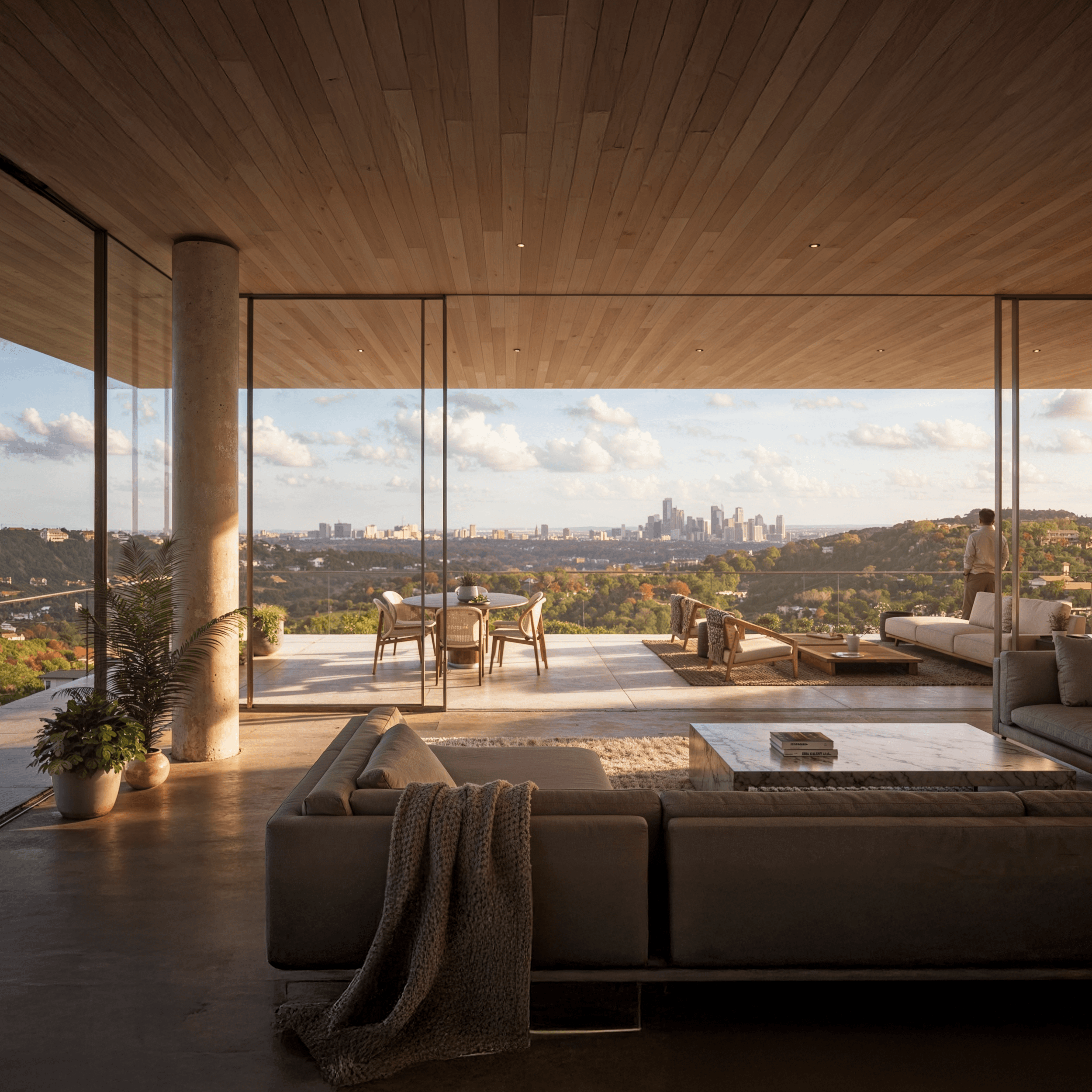 Wild Basin Living Room Downtown View