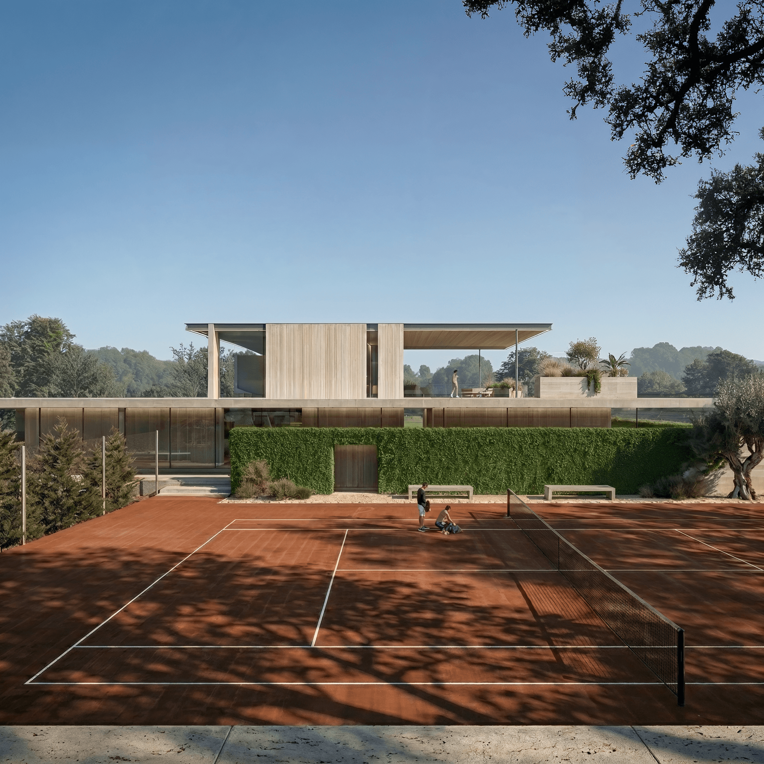 Wild Basin Tennis Court View